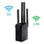 5G/2.4G 1200Mbps WiFi Range Extender WiFi Repeater With 2 Ethernet Ports EU Plug Black