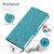 For iPhone 15 ViLi K Series Dual-side Buckle Magsafe Leather Phone Case(Blue)