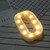 Alphabet O English Letter Shape Decorative Light, Dry Battery Powered Warm White Standing Hanging LED Holiday Light