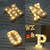 Alphabet O English Letter Shape Decorative Light, Dry Battery Powered Warm White Standing Hanging LED Holiday Light