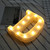 Alphabet D English Letter Shape Decorative Light, Dry Battery Powered Warm White Standing Hanging LED Holiday Light