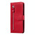 For iPhone 13 Pro Fashion Calf Texture Zipper Horizontal Flip Leather Case with Stand & Card Slots & Wallet Function (Red)