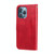 For iPhone 13 Pro Fashion Calf Texture Zipper Horizontal Flip Leather Case with Stand & Card Slots & Wallet Function (Red)