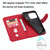 For iPhone 13 Pro Fashion Calf Texture Zipper Horizontal Flip Leather Case with Stand & Card Slots & Wallet Function (Red)