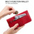 For iPhone 13 Pro Fashion Calf Texture Zipper Horizontal Flip Leather Case with Stand & Card Slots & Wallet Function (Red)