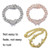 HPS0008 Box Buckle Butterfly Hip Hop Cuban Necklace, Size: 20 Inches (Rose Gold)