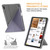 For Samsung Galaxy Tab S8 / Galaxy Tab S7 T870 Cloth Texture Multi-folding Horizontal Flip PU Leather Shockproof Case with Holder & Sleep / Wake-up Function(Grey)