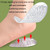 GEL Particle Shock-absorbing Anti-wear Foot Massage Soft Heel Pad, Color: Flannel Apricot
