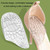 GEL Particle Shock-absorbing Anti-wear Foot Massage Soft Heel Pad, Color: Flannel Apricot