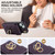 For iPhone 13 Rhombic Texture Card Bag Phone Case with Long Lanyard(Dark Purple)