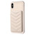 For iPhone XS Max BF26 Wave Pattern Card Bag Holder Phone Case(Beige)