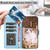 For iPhone XR Cartoon Cats Leather Phone Case(Blue)