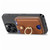 Magsafe Cross Vertical Card Bag Case For iPhone 15 / 14 / 13(Brown)