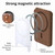 Magsafe Cross Vertical Card Bag Case For iPhone 15 / 14 / 13(Brown)