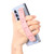 For Samsung Galaxy Z Fold5 5G Wristband Transparent Phone Case(Pink)
