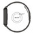 For Xiaomi Smart Band 8 Active Three Bead Stainless Steel Watch Band + Watch Metal Frame(Black)