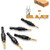 5 PCS/Set Countersink Woodworking Drill Bit Set Hexagon Screw Hardware Tool(Gold)