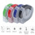 2 PCS CIDY 9mm 3D Embossed Manual Label Tape, Suitable Label Machine DYMO1610 / Motex1540 Sticker Printer(Transparent 3D-125)