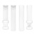 For Fitbit Charge 6 Solid Color Butterfly Buckle Silicone Watch Band, Size:S Size(White)