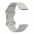 For Fitbit Charge 6 Solid Color Butterfly Buckle Silicone Watch Band, Size:S Size(Gray)