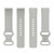 For Fitbit Charge 6 Solid Color Butterfly Buckle Silicone Watch Band, Size:S Size(Gray)