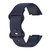 For Fitbit Charge 6 Solid Color Butterfly Buckle Silicone Watch Band, Size:S Size(Dark Blue)