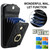 For iPhone XR Rhombic Texture Card Bag Phone Case with Long Lanyard(Black)