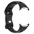 For Google Pixel Watch 2 Small Waist Butterfly Buckle Silicone Watch Band(Black)