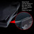 Car Trash Can Car Chair Back Hanging Storage Box Hidden Folding Storage Bag With LED Light(Mocha Brown)