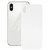 Easy Replacement Big Camera Hole Glass Back Battery Cover with Adhesive for iPhone X(White)