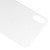 Easy Replacement Big Camera Hole Glass Back Battery Cover with Adhesive for iPhone X(White)