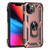 For iPhone 14 Plus Shockproof TPU + PC Ring Holder Phone Case  (Rose Gold)