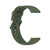 For Huawei Watch 4 / Watch 4 Pro Solid Color Silicone Stainless Steel Silver Buckle Watch Band(Dark Green)