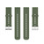 For Huawei Watch 4 / Watch 4 Pro Solid Color Silicone Stainless Steel Silver Buckle Watch Band(Dark Green)