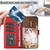 For Xiaomi Redmi Note 12 5G Global Cartoon Cats Leather Phone Case(Red)