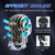 26W 3000LM Car Motorcycle IP68 Waterproof Skull Style Spotlight(Silver)