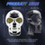26W 3000LM Car Motorcycle IP68 Waterproof Skull Style Spotlight(Silver)