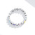 S925 Sterling Silver Rainbow Heart Zircon Women Ring, Size:8