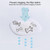 Square Sink Filter Bathroom Anti-hair Toilet Floor Drain Cover Home Kitchen Sewer Pool Filter(Light Blue)