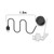 For Garmin Approach S60 Rotatable Magnetic Metal Charging Base(Silver)