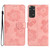 For Xiaomi Redmi Note 11 4G Global / Note 11S Flower Embossing Pattern Leather Phone Case(Pink)