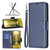 For Motorola Moto G84 Lambskin Texture Pure Color Flip Leather Phone Case(Blue)