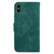 For iPhone XS Max Little Tiger Embossed Leather Phone Case(Green)
