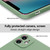 For iPhone 15 Plus Silicone Phone Case with Wrist Strap(Mint Green)