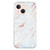 For iPhone 15 IMD Shell Pattern TPU Phone Case(White Marble)