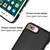For iPhone 6s Plus / 7 Plus / 8 Plus Leather Texture Full Coverage Phone Case(Black)