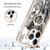 For iPhone 14 Pro Electroplating Dual-side IMD Phone Case with Ring Holder(Totem Elephant)