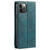 For iPhone 12 Pro Max TTUDRCH RFID Retro Texture Magnetic Leather Phone Case(Greem)