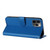 For iPhone 12 Pro Max Datura Flower Embossed Flip Leather Phone Case(Blue)