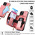 For iPhone 15 Pro Crossbody Multi-function Zipper Wallet Phone Case(Pink)